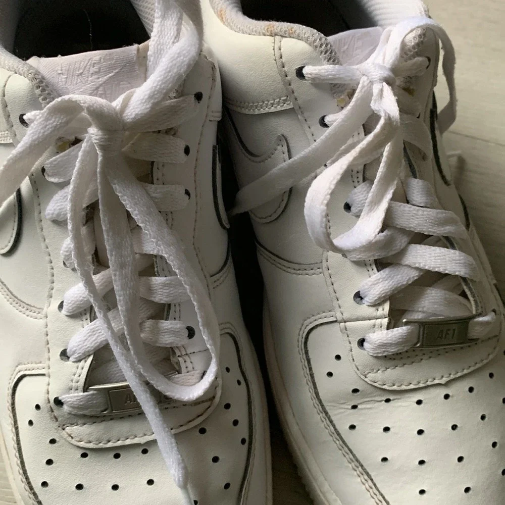 Nike Air Force 1 shoes size 7 Y sneakers white unisex‎